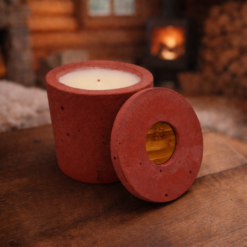 Bougie Classique Béton Brique